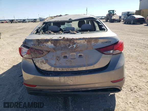 2016 Hyundai Elantra SE with VIN 5NPDH4AE8GH782749, listed as a Copart auction lot 47066475 with 100,352 mi miles and Salvage Title. Bid and sale history available at carsss.com. Image 6.