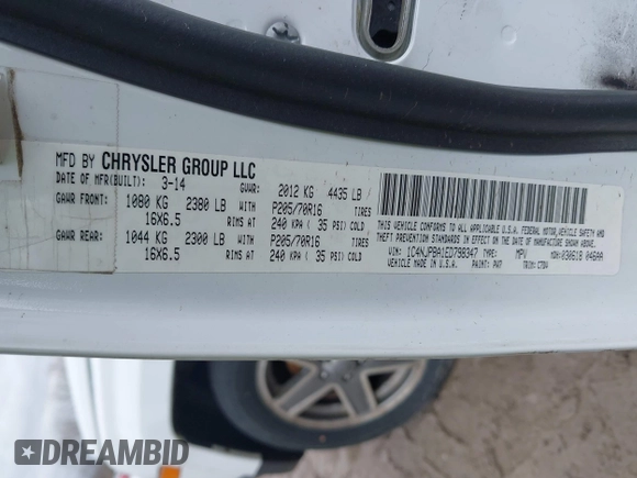 2014 Jeep Patriot Sport with VIN 1C4NJPBA1ED798347, listed as a IAAI auction lot 41902508 with 133,138 mi miles. Bid and sale history available at carsss.com. Image 9.