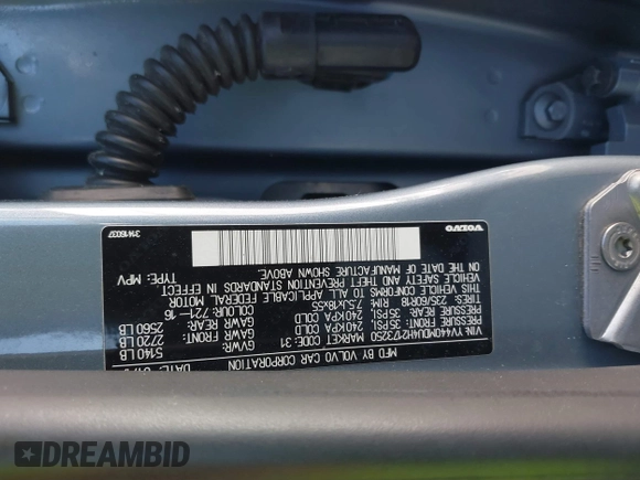 2017 Volvo XC60 Inscription with VIN YV440MDU4H2173250, listed as a IAAI auction lot 41850346 with 122,178 mi miles and . Bid and sale history available at DreamBid. Image 9.
