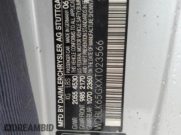 1999 Mercedes-Benz CLK 320/430 z VIN WDBLK65GXXT023566, wystawiony jako Copart lot #73857834 z przebiegiem Nie podano mil oraz Szkoda całkowita • Salvage title. Historia ofert i sprzedaży dostępna na DreamBid. Obrazek 12.