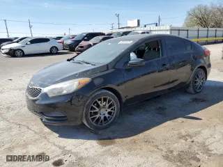 2015 Kia Forte LX with VIN KNAFK4A63F5257564, listed as a Copart auction lot 50640925 with 105,025 mi miles and Salvage Title. Bid and sale history available at carsss.com. Image 1.
