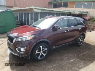 2016 Kia Sorento EX with VIN 5XYPHDA17GG146132, listed as a Copart auction lot 46819095 with 109,105 mi miles and Clean Title. Bid and sale history available at carsss.com. Image 1.