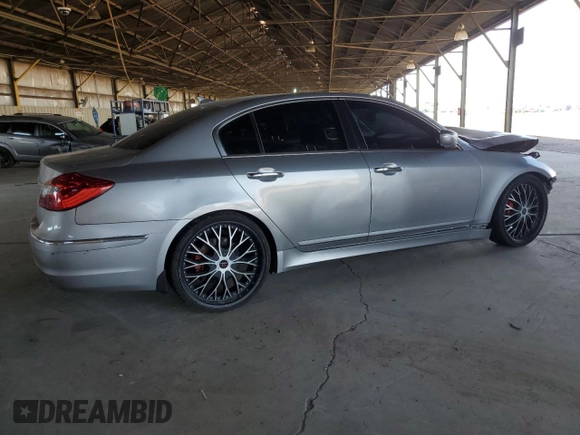 2013 Hyundai Genesis 3.8L with VIN KMHGC4DD7DU246001, listed as a Copart auction lot 66801984 with 148,423 mi miles and Salvage Title. Bid and sale history available at carsss.com. Image 3.