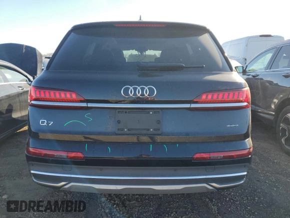 2023 Audi Q7 Premium Plus with VIN WA1LCBF73PD010023, listed as a Copart auction lot 88778615 with 16,038 mi miles and Salvage title. Bid and sale history available at DreamBid. Image 6.