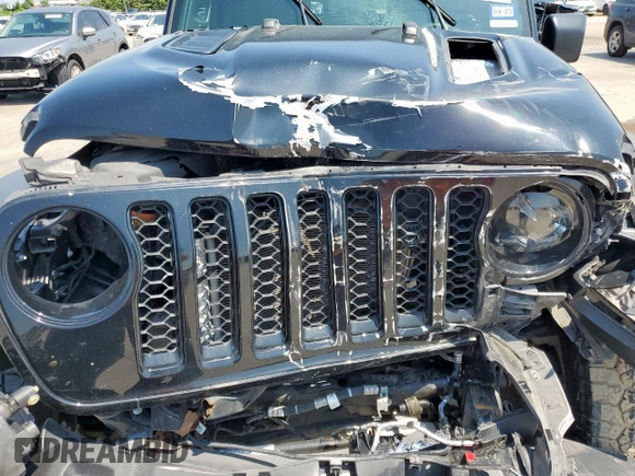 2023 Jeep Gladiator Rubicon with VIN 1C6JJTBG6PL524721, listed as a Copart auction lot 59091505 with 45,107 mi miles and Salvage title. Bid and sale history available at DreamBid. Image 11.