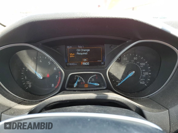 2016 Ford Focus SE with VIN 1FADP3F27GL316081, listed as a Copart auction lot 54669085 with 174,040 mi miles and Salvage Title. Bid and sale history available at carsss.com. Image 9.