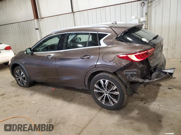 2017 Infiniti QX30 Luxury with VIN SJKCH5CR2HA030567, listed as a Copart auction lot 58141504 with 46,106 mi miles and Salvage Title. Bid and sale history available at carsss.com. Image 2.