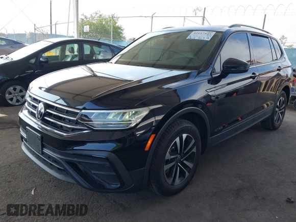 2023 Volkswagen Tiguan S with VIN 3VVRB7AX8PM068965, listed as a IAAI auction lot 42117545 with 60,121 mi miles and . Bid and sale history available at DreamBid. Image 2.