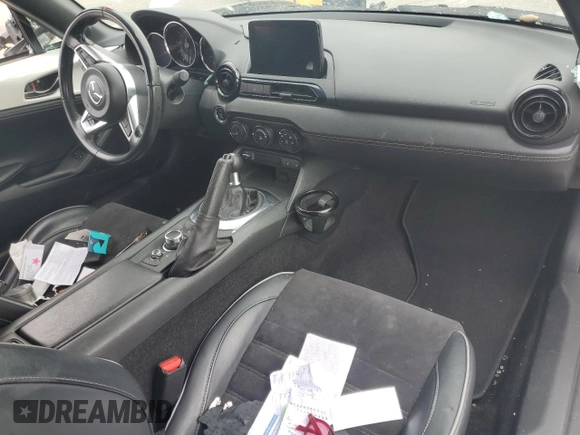 2020 Mazda MX-5 Miata Club with VIN JM1NDAL75L0417028, listed as a Copart auction lot 59763615 with Not provided miles and Salvage title. Bid and sale history available at DreamBid. Image 8.