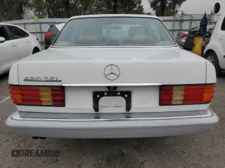 1989 Mercedes-Benz 420 420SEL with VIN WDBCA35D4KA435557, listed as a Copart auction lot 47271725 with 188,055 mi miles and Clean Title. Bid and sale history available at carsss.com. Image 6.