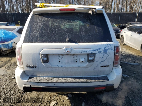 2006 Honda Pilot EX-L with VIN 5FNYF18706B026584, listed as a Copart auction lot 42335965 with 229,794 mi miles and Salvage Title. Bid and sale history available at DreamBid. Image 6.