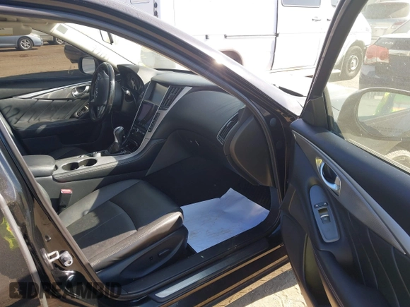 2015 Infiniti Q50 Sport with VIN JN1BV7ARXFM392361, listed as a IAAI auction lot 41771720 with 91,961 mi miles and . Bid and sale history available at DreamBid. Image 5.