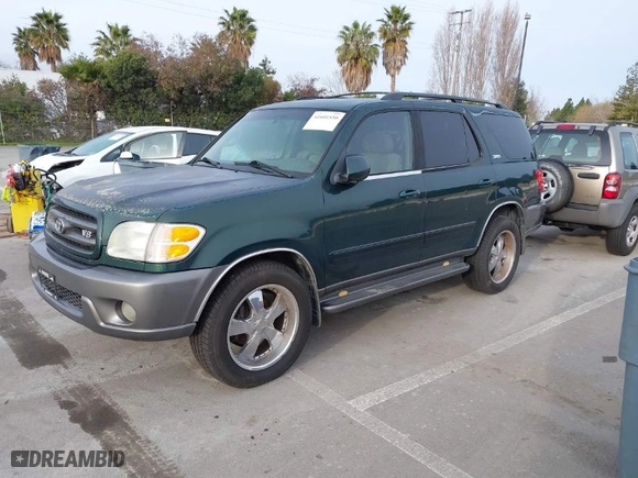 2004 Toyota Sequoia SR5 with VIN 5TDZT34A84S225563, listed as a IAAI auction lot 41601550 with 213,959 mi miles. Bid and sale history available at carsss.com. Image 2.