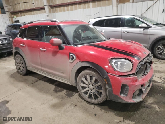 2022 MINI Countryman Cooper S with VIN WMZ83BR09N3P02526, listed as a Copart auction lot 84114224 with 0 mi miles and Salvage Title. Bid and sale history available at carsss.com. Image 4.