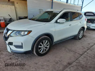 2017 Nissan Rogue SV with VIN 5N1AT2MT4HC822222, listed as a Copart auction lot 58797315 with 107,476 mi miles and Salvage title. Bid and sale history available at DreamBid. Image 1.