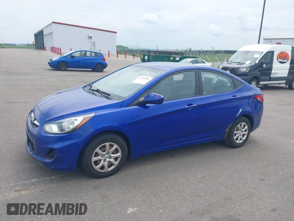 2013 Hyundai Accent GLS with VIN KMHCT4AEXDU422146, listed as a IAAI auction lot 42458301 with 177,335 mi miles and . Bid and sale history available at DreamBid. Image 2.