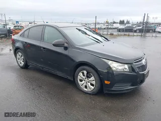 2013 Chevrolet Cruze LS with VIN 1G1PA5SH4D7278305, listed as a IAAI auction lot 41481198 with 169,668 mi miles. Bid and sale history available at carsss.com. Image 1.