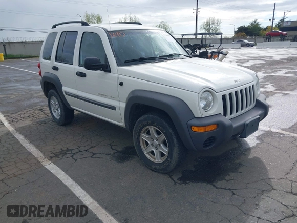 2002 Jeep Liberty Sport with VIN 1J4GL48K92W268896, listed as a IAAI auction lot 41915144 with 102,706 mi miles. Bid and sale history available at carsss.com. Image 1.