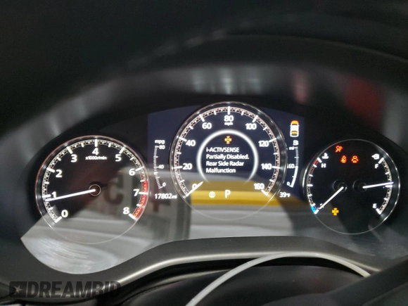 2024 Mazda 3 S Carbon Edition with VIN JM1BPBLM9R1651875, listed as a Copart auction lot 41508465 with 17,802 mi miles and Salvage title. Bid and sale history available at DreamBid. Image 9.