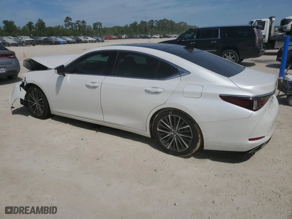 2023 Lexus ES with VIN 58ADZ1B14PU143317, listed as a Copart auction lot 53581935 with 23,278 mi miles and Salvage Title. Bid and sale history available at carsss.com. Image 2.