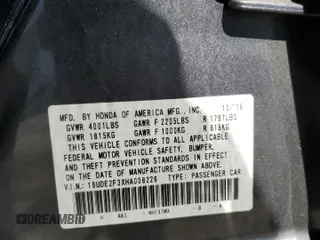 2017 Acura ILX with VIN 19UDE2F3XHA008226, listed as a Copart auction lot 57912505 with 99,670 mi miles and Salvage title. Bid and sale history available at DreamBid. Image 13.