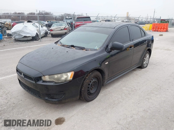 2010 Mitsubishi Lancer DE with VIN JA32U1FU2AU001270, listed as a IAAI auction lot 41567410 with 206,321 mi miles. Bid and sale history available at carsss.com. Image 2.