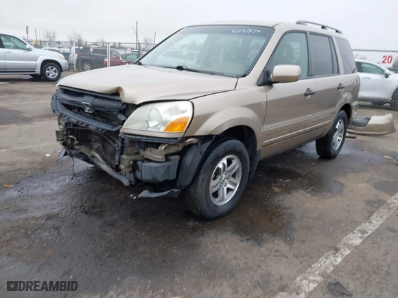 2005 Honda Pilot EX-L with NAVI with VIN 2HKYF18775H543185, listed as a IAAI auction lot 41597576 with 163,377 mi miles. Bid and sale history available at carsss.com. Image 18.