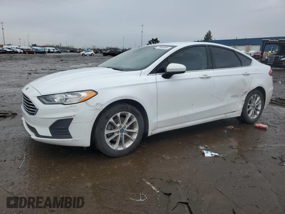 2020 Ford Fusion SE with VIN 3FA6P0HD9LR263756, listed as a Copart auction lot 47646955 with 59,130 mi miles and Salvage Title. Bid and sale history available at carsss.com. Image 1.