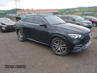 2021 Mercedes-Benz GLE 53 AMG with VIN 4JGFD6BB8MA387599, listed as a IAAI auction lot 42099507 with 56,891 mi miles and . Bid and sale history available at DreamBid. Image 1.