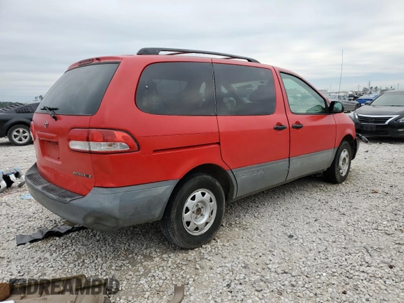2002 Toyota Sienna LE with VIN 4T3ZF13C52U448931, listed as a Copart auction lot 87849225 with 320,841 mi miles and Salvage Title. Bid and sale history available at carsss.com. Image 3.