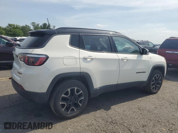 2019 Jeep Compass Trailhawk with VIN 3C4NJDDB5KT647778, listed as a Copart auction lot 62032515 with 51,505 mi miles and Salvage title. Bid and sale history available at DreamBid. Image 3.