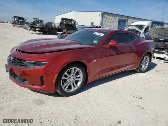 2021 Chevrolet Camaro 1LS with VIN 1G1FB1RX6M0128963, listed as a Copart auction lot 80151114 with 42,745 mi miles and Salvage Title. Bid and sale history available at carsss.com. Image 1.