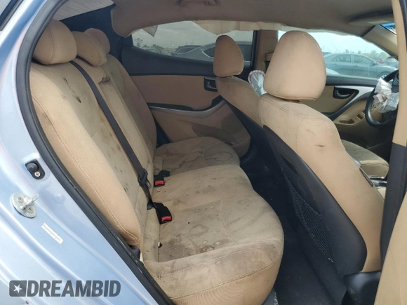 2013 Hyundai Elantra Limited with VIN KMHDH4AE3DU773485, listed as a Copart auction lot 53815265 with Not Provided miles and Salvage Title. Bid and sale history available at DreamBid. Image 10.