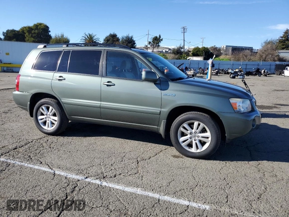 2007 Toyota Highlander Hybrid with VIN JTEGW21A570016751, listed as a Copart auction lot 88557075 with 238,549 mi miles and Salvage Title. Bid and sale history available at carsss.com. Image 4.
