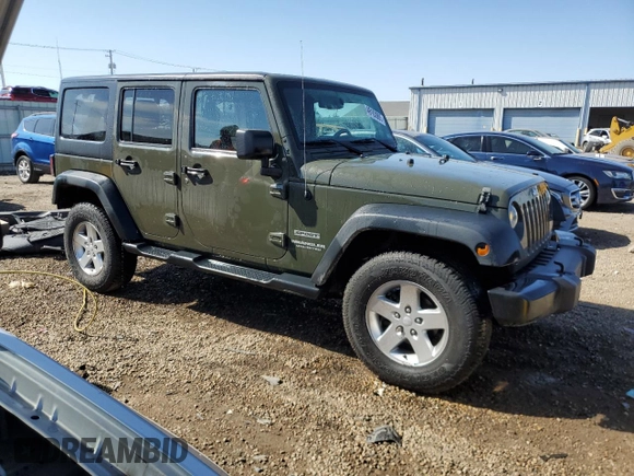 2016 Jeep Wrangler Unlimited Sport with VIN 1C4BJWDG4GL101387, listed as a Copart auction lot 49163905 with 96,956 mi miles and Salvage Title. Bid and sale history available at DreamBid. Image 4.