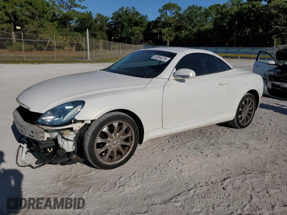 2005 Lexus SC with VIN JTHFN48Y550062870, listed as a Copart auction lot 52854375 with 135,784 mi miles and Salvage Title. Bid and sale history available at carsss.com. Image 1.