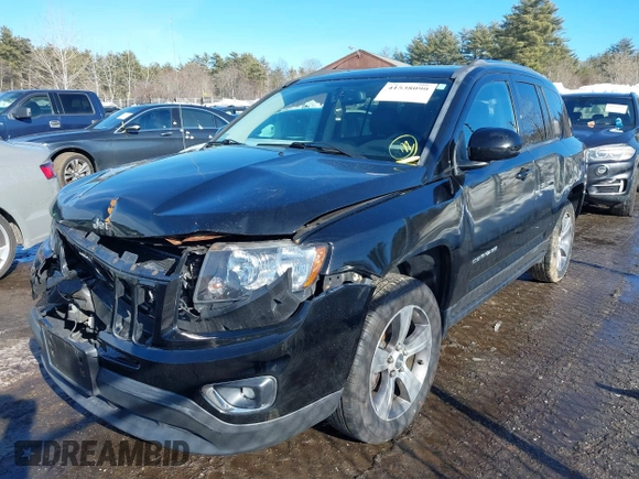 2016 Jeep Compass High Altitude Edition with VIN 1C4NJCEA4GD806612, listed as a IAAI auction lot 41538090 with 104,447 mi miles. Bid and sale history available at carsss.com. Image 2.