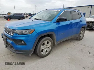 2022 Jeep Compass Latitude with VIN 3C4NJCBB5NT139019, listed as a Copart auction lot 57121185 with 30,894 mi miles and Non repairable. Bid and sale history available at DreamBid. Image 1.