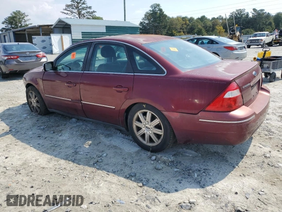 2005 Ford Five Hundred Limited with VIN 1FAFP25165G174663, listed as a Copart auction lot 72812174 with 0 mi miles and Salvage Title. Bid and sale history available at carsss.com. Image 2.