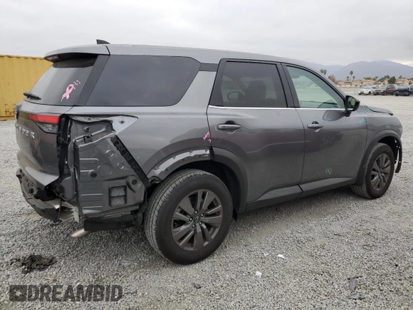 2024 Nissan Pathfinder S with VIN 5N1DR3AAXRC287239, listed as a Copart auction lot 84738974 with 3,891 mi miles and Salvage title. Bid and sale history available at DreamBid. Image 3.
