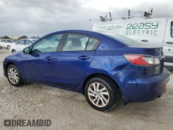 2012 Mazda 3 i Touring with VIN JM1BL1V74C1574174, listed as a Copart auction lot 55396575 with 60,109 mi miles and Salvage Title. Bid and sale history available at DreamBid. Image 2.