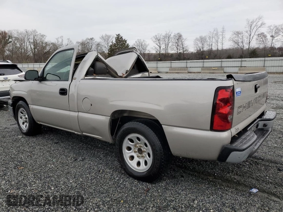 2005 Chevrolet Silverado 1500 Work Truck with VIN 1GCEC14V85Z316676, listed as a Copart auction lot 48424985 with 51,310 mi miles and Non Repairable. Bid and sale history available at DreamBid. Image 2.