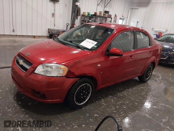 2009 Chevrolet Aveo 1LT with VIN KL1TD56E19B612668, listed as a IAAI auction lot 42136750 with 110,933 mi miles and . Bid and sale history available at DreamBid. Image 2.