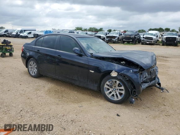 2007 BMW 3 Series 328xi with VIN WBAVC93567KX57005, listed as a Copart auction lot 55769865 with Not provided miles and Non repairable. Bid and sale history available at DreamBid. Image 4.