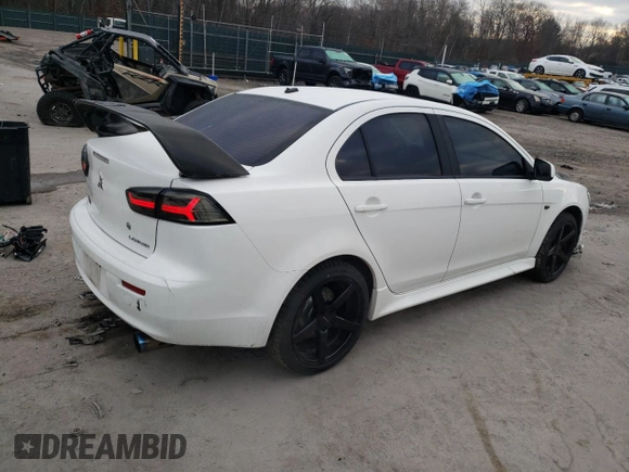 2010 Mitsubishi Lancer GTS with VIN JA32U8FW1AU026297, listed as a Copart auction lot 80580974 with 186,384 mi miles and Salvage Title. Bid and sale history available at DreamBid. Image 3.