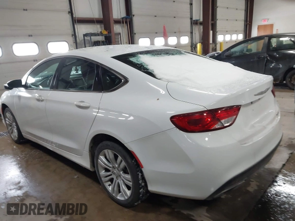 2015 Chrysler 200 Limited with VIN 1C3CCCAG5FN736711, listed as a IAAI auction lot 41417788 with 65,214 mi miles. Bid and sale history available at carsss.com. Image 3.