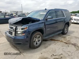 2018 Chevrolet Tahoe LS with VIN 1GNSCAKC5JR374315, listed as a Copart auction lot 54760295 with 50,580 mi miles and Salvage title. Bid and sale history available at DreamBid. Image 1.