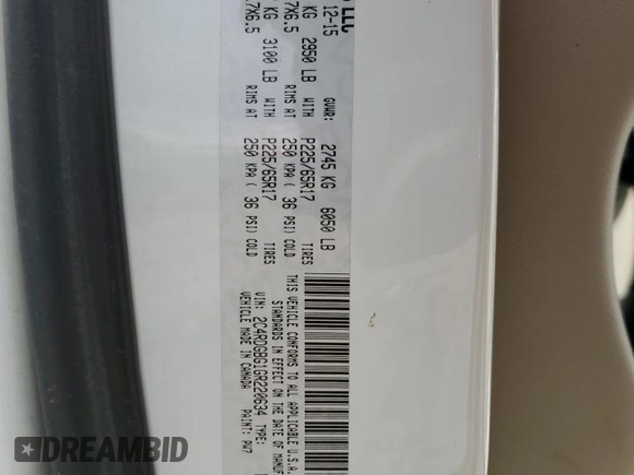 2016 Dodge Grand Caravan SE Plus z VIN 2C4RDGBG1GR220634, wystawiony jako Copart lot #52355475 z przebiegiem 140 968 mil mil oraz Szkoda całkowita • Salvage title. Historia ofert i sprzedaży dostępna na DreamBid. Obrazek 15.