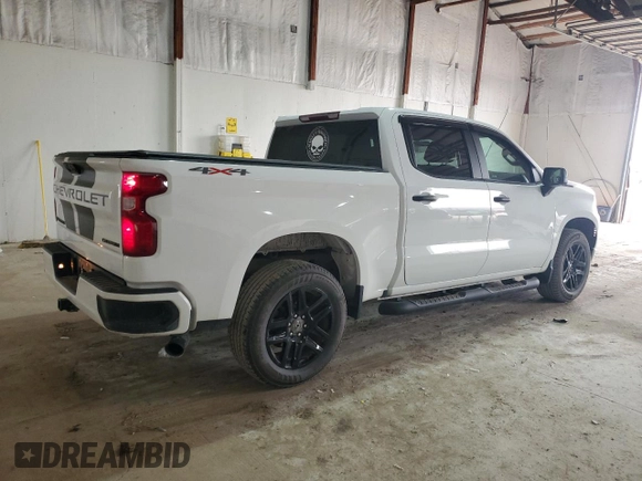 2023 Chevrolet Silverado 1500 Custom with VIN 1GCPDBEK8PZ122670, listed as a Copart auction lot 48259635 with 50,219 mi miles and Clean Title. Bid and sale history available at DreamBid. Image 3.