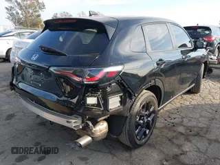 2024 Honda HR-V Sport with VIN 3CZRZ1H54RM744840, listed as a IAAI auction lot 41615774 with 14,258 mi miles. Bid and sale history available at carsss.com. Image 4.